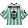 image:imageAelfric Eden Oversized Stripe Graphic Football Jersey Unisex Knit SweaterGreen