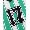 image:imageAelfric Eden Oversized Stripe Graphic Football Jersey Unisex Knit SweaterGreen
