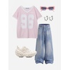 image:imageAelfric Eden Shirt Unisex Y2K 96 Mesh Football Jersey Short Sleeve Tops01 Pink