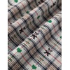 image:imageAelfric Eden Unisex Plaid Short Sleeve Button Down Shirt CutOut Heart TopsGreen