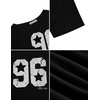 image:imageAelfric Eden Womens Graphic OffShoulder Tops Short Sleeve TShirtBlack