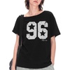 image:imageAelfric Eden Womens Graphic OffShoulder Tops Short Sleeve TShirtBlack