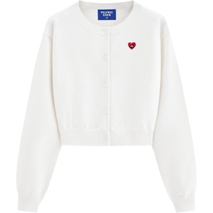 image:imageAelfric Eden Womens Cropped Cardigan Sweater Knit Button Front Long SleeveWhite