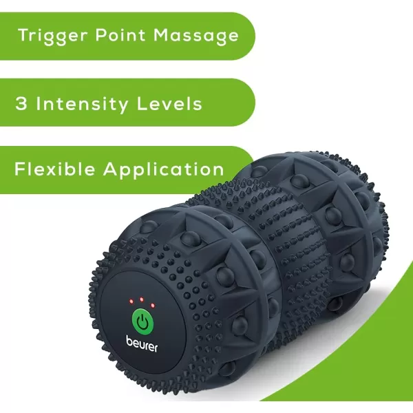 Beurer 3Speed Vibrating Massage Roller  HighIntensity Deep Tissue Massager for Targeted Muscle Relief Mobility amp Training  Trigger Point Massage Ball MG35Massage Roller