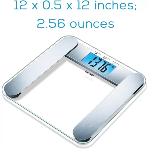 Beurer BF221 Body Fat Scale  XL Digital Weight Scale amp Body Fat Analyzer  Measures Body Weight Body Fat Body Water Bone Mass amp Muscle  Auto Recognition 10 Memory Spaces  for Weight ControlSilver BF221  Body Analysis