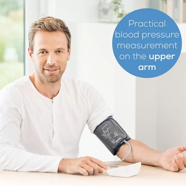 Beurer BM55 Blood Pressure Machine  XL Backlit Display Arrhythmia Alarm Portable Storage Kit 2 Users Automatic Blood Pressure Cuff Resting Indicator  Blood Pressure Monitor Batteries IncludedBM27  Standard