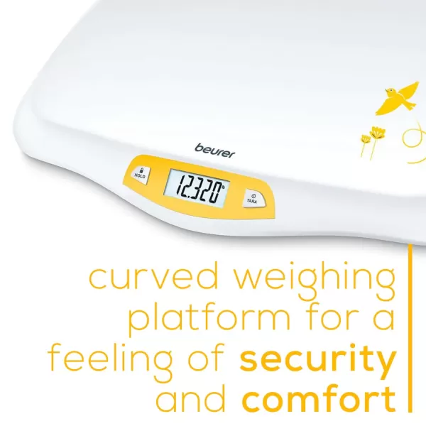 Beurer BY90 Baby Scale Pet Scale Digital with Measuring Tape tracking weight with App  For Infant Newborn Toddler Puppy Cat  Animals  LCD Display weighs LbsKgOz Highly accurateBaby Scale