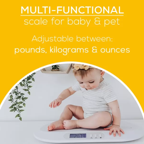 Beurer BY90 Baby Scale Pet Scale Digital with Measuring Tape tracking weight with App  For Infant Newborn Toddler Puppy Cat  Animals  LCD Display weighs LbsKgOz Highly accurateBaby Scale with Bluetooth