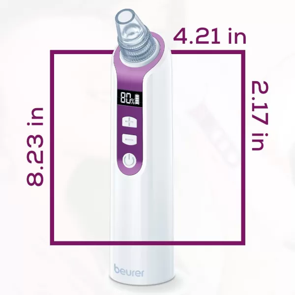 Beurer Blackhead Remover Pore Vacuum with 3 Suction Head Attachments amp 5 Suction Levels for All Skin Types  Blackhead Vacuum for Deep Cleansing FC41Black Head Remover