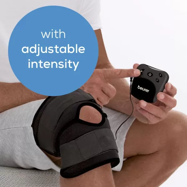 Beurer EM29 2in1 Knee and Elbow TENS Machine for Pain Relief with 20 Intensity Levels 4 Programs and Reusable Water Contact Electrodes Digital Muscle Stimulator DeviceEM29  Knee and Elbow