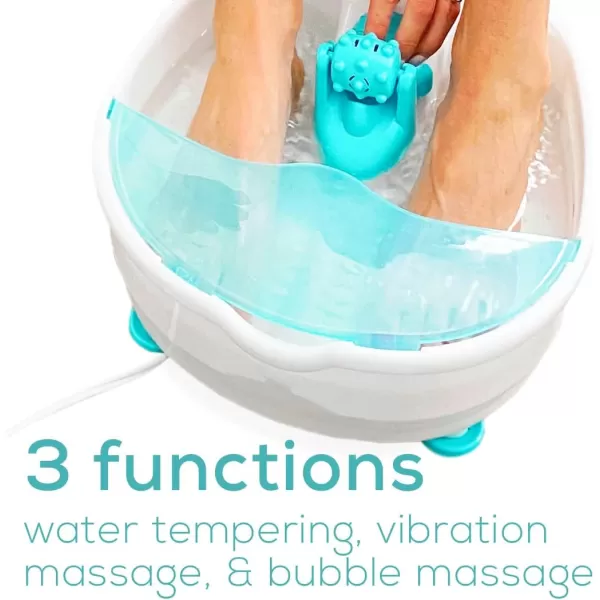 Beurer Luxury Pedicure Foot Spa  Foot Bath Spa with Heat and Massage  Variable Water Temperature  Portable Foot Soaking Tub for Relaxing Foot Reflex Zone Massage FB13 White1 Count Pack of 2