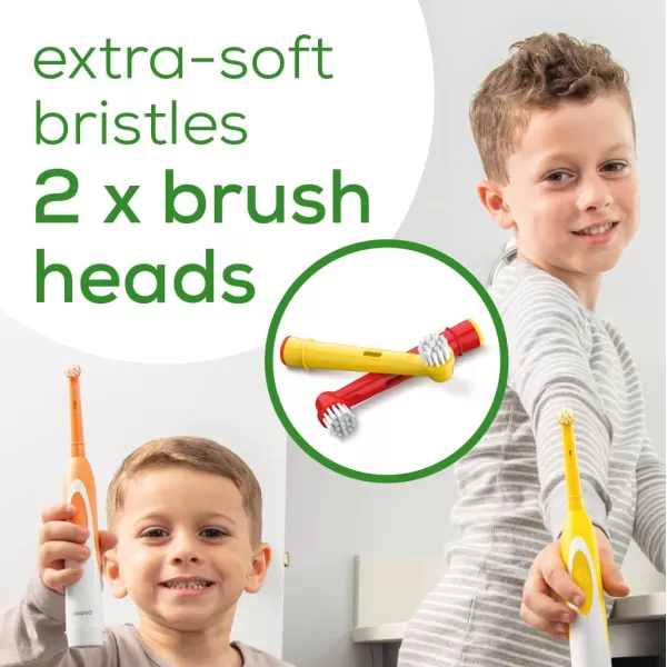 Beurer TB10 Kids Electric Toothbrush Kit  Fun Polly The Panda Cap with 2 ExtraSoft Brush Heads to Help Remove Plaque 2 Minute Timer and Rinse Cup BPAFree Safe for Ages 3Theo the Tiger