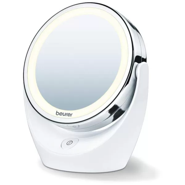 Beurer 5x Magnifying DoubleSided Cosmetic Vanity Makeup Mirror Illuminated  LED Lights  360 Degree Swivel Rotation Cordless  BS49Cosmetic