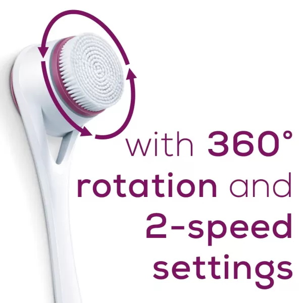 Beurer FC55 Electric Body Scrubber for Exfoliating and Massage Waterproof for Showering Cordless and Rechargeable Spinning Skin Cleansing Brush with 2 AttachmentsFC25  Battery Operated