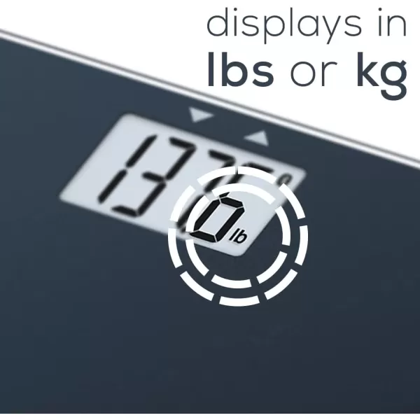 Beurer PS25 Digital Bathroom Scale for Body Weight  400lb Capacity AutoCalibrate XL Backlit Display  Glass Precise and Accurate Body ScaleBMI Scale