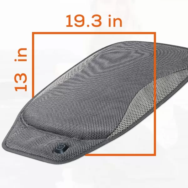 Beurer Portable Shoulder Heating Wrap 2 Hours of Cordless Heat Extra Soft Surface Skin Friendly for Indoor and Outdoor Use Grey 16 OzHeated Seat Cushion