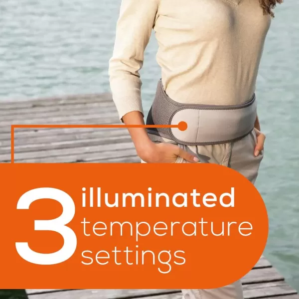 Beurer Portable Shoulder Heating Wrap 2 Hours of Cordless Heat Extra Soft Surface Skin Friendly for Indoor and Outdoor Use Grey 16 OzHeating Belt Pad