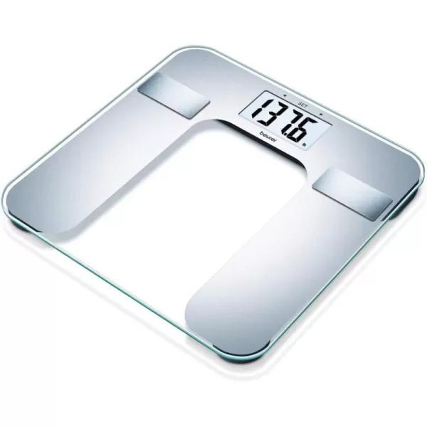 Beurer Body Fat Analyzer BMI MultiUser amp Recognition Digital Bathroom Weight Scale XL Display BF130 SilverBeurer Body Fat Analyzer BMI MultiUser amp Recognition Digital Bathroom Weight Scale XL Display BF130 Silver