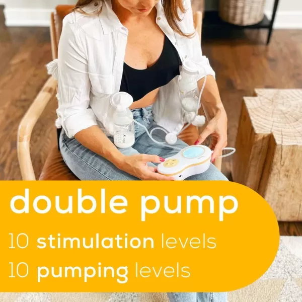 Beurer BY70 Dual Wearable Breast Pump Electric Breast Pump with 10 Pumping and 10 Stimulation Levels Portable Breast Pump Hands Free with Vacuum Tech for Faster Pumping Avent ampamp NUK Compatible