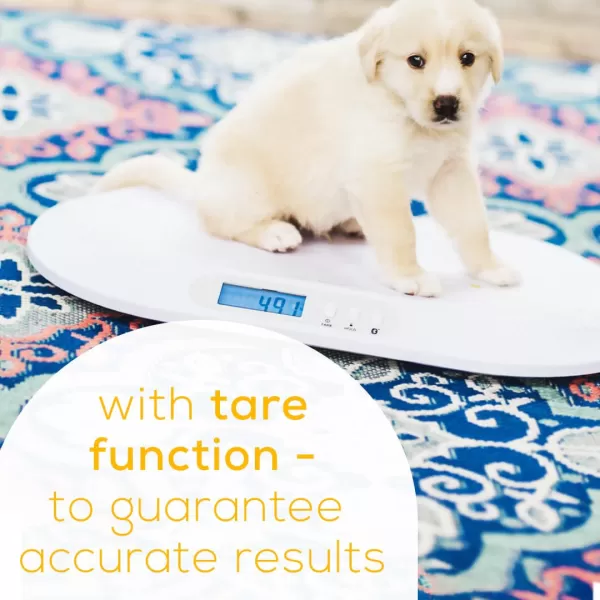 Beurer BY80 Digital Baby Scale Infant Scale for Weighing in Pounds Ounces or Kilograms up to 44 lbs with Hold Function Pet Scale for Cats and DogsBaby Scale with Bluetooth