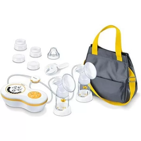 Beurer BY70 Dual Wearable Breast Pump Electric Breast Pump with 10 Pumping and 10 Stimulation Levels Portable Breast Pump Hands Free with Vacuum Tech for Faster Pumping Avent ampamp NUK Compatible