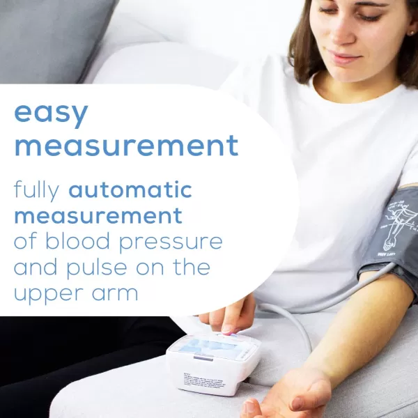 imageBeurer BM47 Upper Arm Blood Pressure Machine  XL Backlit Display 4 Users 120 Memory Spaces Adjustable BP Cuff Automatic ampamp Digital Blood Pressure Monitor Irregular Heartbeat Detector