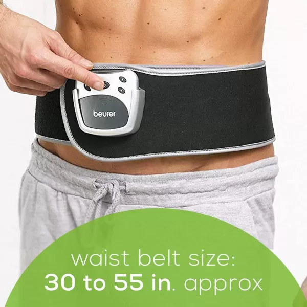 imageBeurer EM38 Lower Back Pain Relief Belt TENS Unit Muscle Stimulator  4 Electrodes  Adjustable ampamp Breathable  Women ampamp Men  Fits 3055 Waist  Lower Back Support Lumbar Support Back Brace BeltEM38  TENS Back