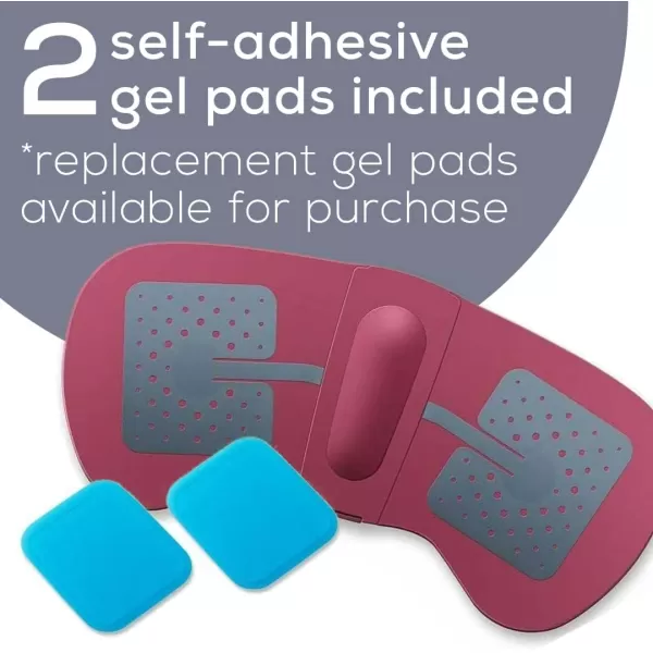 imageBeurer EM50 TENS Unit and Heating Pad  Portable Period Cramps Pain Relief Rechargeable Auto ShutOff 15 TENS Levels Fast Heating for DrugFree Menstrual or Lower Back Pain ReliefPink