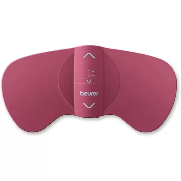 imageBeurer EM50 TENS Unit and Heating Pad  Portable Period Cramps Pain Relief Rechargeable Auto ShutOff 15 TENS Levels Fast Heating for DrugFree Menstrual or Lower Back Pain ReliefBlack