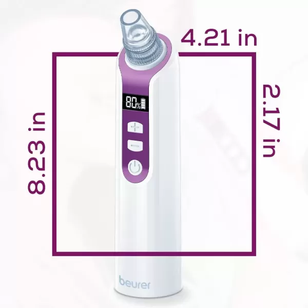 imageBeurer Home Microdermabrasion Machine with Pore Vacuum Massage for Radiant Skin  Personal Microdermabrasion Tool for Gentle Exfoliation with 20 Replacement Filters FC76Black Head Remover