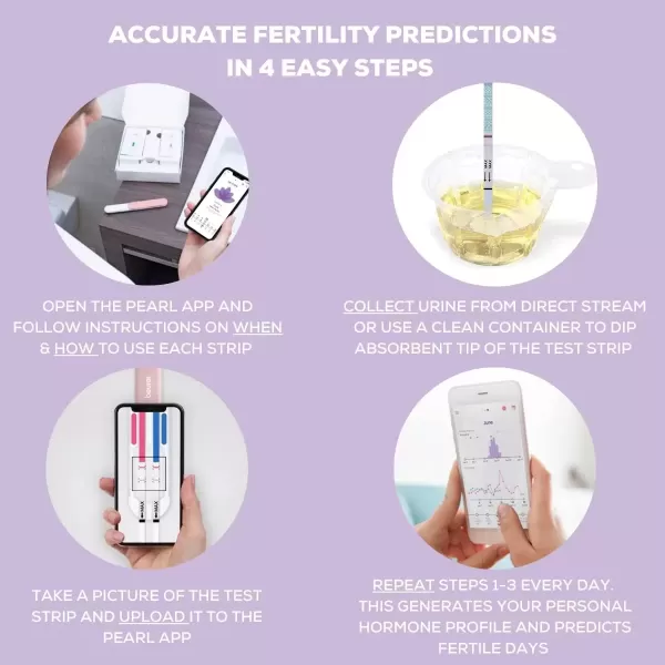 imageBeurer Ovulation Test Strips and Pregnancy Test Kit  Ovulation Predictor Kit with 15 FSH and 15 LH Strips  Fertility Test Connects to Pearl Fertility App for Natural Family Planning OT80