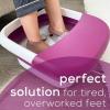 imageBeurer Foot Spa with Vibration and Bubble Massage  Collapsible Foot Bath with Removable Pumice Stone Water Tempering Function  Pedicure Foot Spa FB30