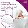 imageBeurer MG13 Soft Waterproof Bath and Spa Massage Pillow with Vibration for Relaxation Neck Pain Relief