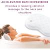 imageBeurer MG13 Soft Waterproof Bath and Spa Massage Pillow with Vibration for Relaxation Neck Pain Relief