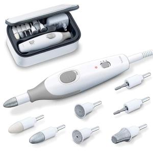 imageBeurer MP32 Electric Nail Drill  7 Attachments 3 Speeds 10 ft Cord and Storage Case  Efile for Manicure Pedicure  Nail Buffer Electric Filer  Nail Care Tool Kit for Hands and FeetMP32  7 piece Set