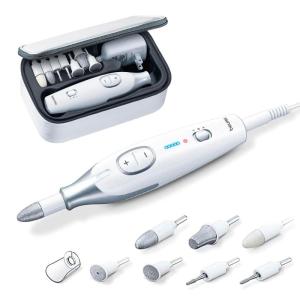imageBeurer MP64 Nail Drill Kit Cordless Electric Nail File with 10 Attachments and LED Light Electric Manicure Set with Adjustable Speed EFile for Manicure and Pedicure with Storage CaseMP42  8 piece Set and Light