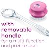imageBeurer FC55 Electric Body Scrubber for Exfoliating and Massage Waterproof for Showering Cordless and Rechargeable Spinning Skin Cleansing Brush with 2 AttachmentsFC55  Rechargeable  Removable Handle