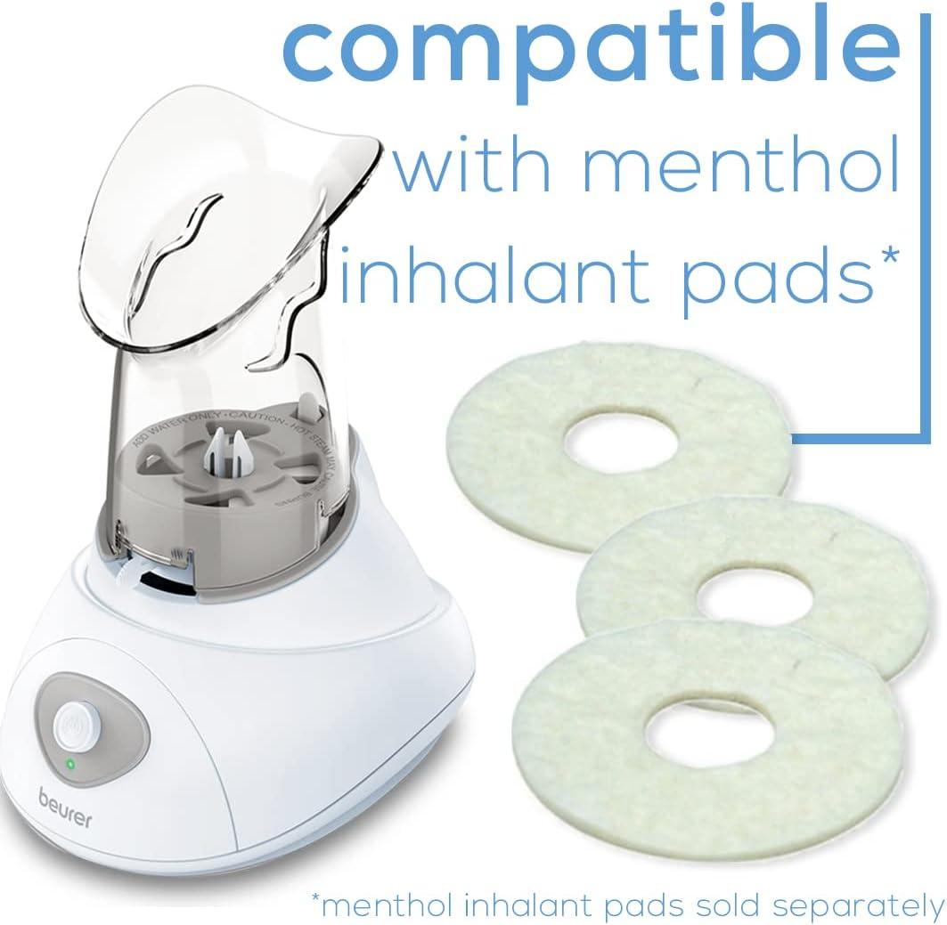 imageBeurer SI30 Steam Inhaler for Sinus Congestion ampamp Allergies DrugFree Quick 35 Minute Setup UltraQuiet Face Steamer with Variable Steam Control Universal Mask