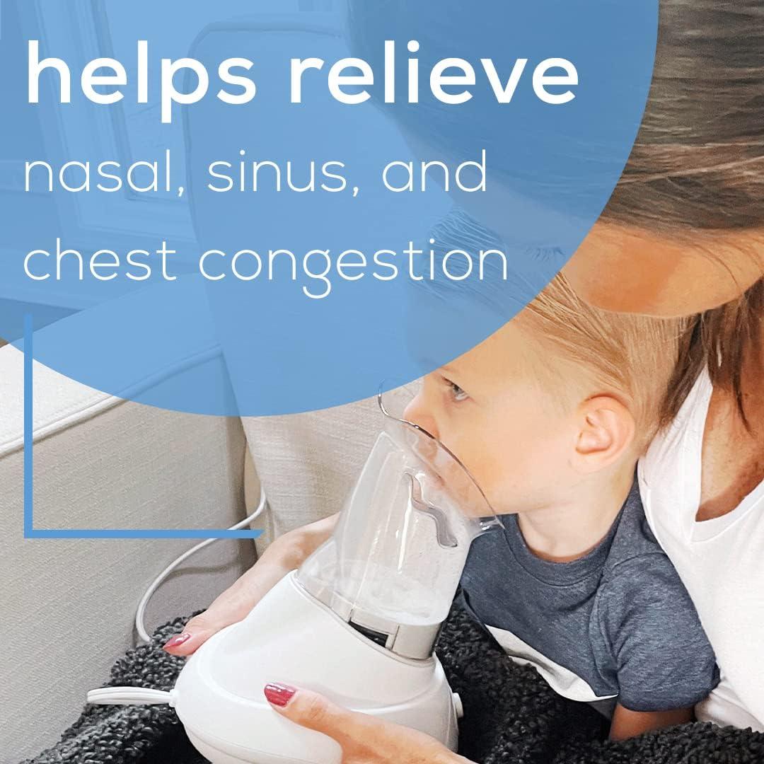 imageBeurer SI30 Steam Inhaler for Sinus Congestion ampamp Allergies DrugFree Quick 35 Minute Setup UltraQuiet Face Steamer with Variable Steam Control Universal Mask