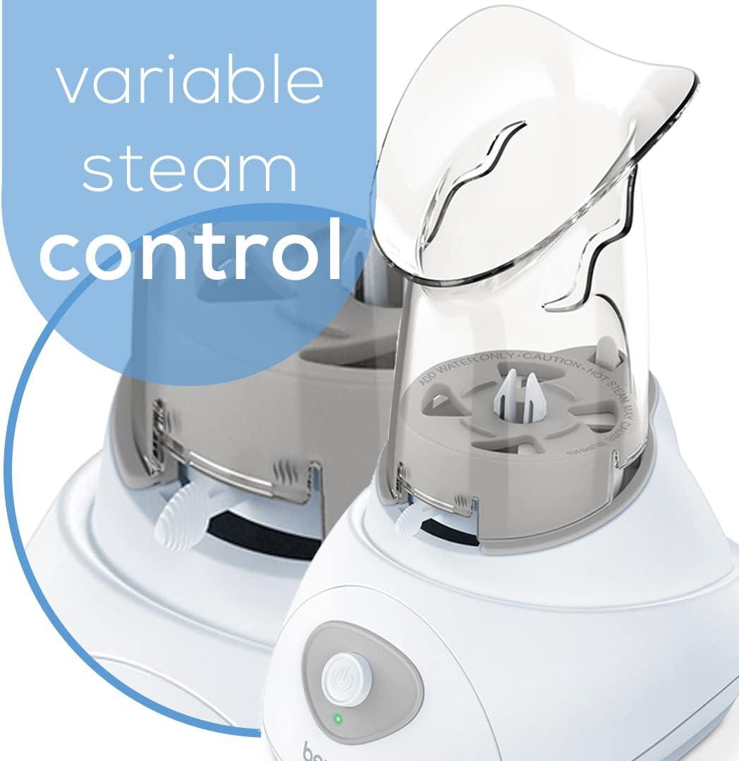 imageBeurer SI30 Steam Inhaler for Sinus Congestion ampamp Allergies DrugFree Quick 35 Minute Setup UltraQuiet Face Steamer with Variable Steam Control Universal Mask