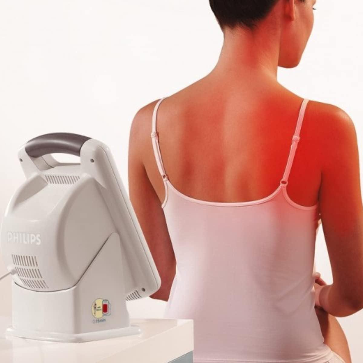 imageBeurer IL60 Infrared Heat Lamp for Red Light Therapy for Face Body Sinus ampamp Skin Pain Relief ampamp Muscle Recovery Adjustable Treatment Time Protective Eyewear IncludedIL50  Infrared Light