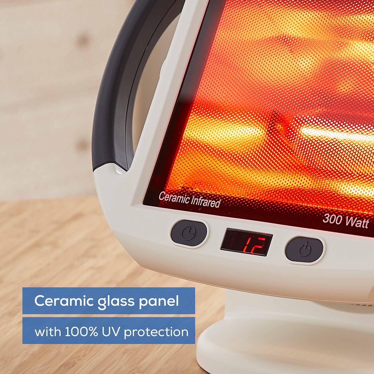 imageBeurer IL60 Infrared Heat Lamp for Red Light Therapy for Face Body Sinus ampamp Skin Pain Relief ampamp Muscle Recovery Adjustable Treatment Time Protective Eyewear IncludedIL50  Infrared Light