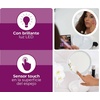 image:imageBeurer 5x Magnifying DoubleSided Cosmetic Vanity Makeup Mirror Illuminated  LED Lights  360 Degree Swivel Rotation Cordless  BS49138L x 73W