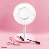 image:imageBeurer 5x Magnifying DoubleSided Cosmetic Vanity Makeup Mirror Illuminated  LED Lights  360 Degree Swivel Rotation Cordless  BS49138L x 73W