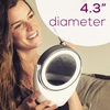 image:imageBeurer 5x Magnifying DoubleSided Cosmetic Vanity Makeup Mirror Illuminated  LED Lights  360 Degree Swivel Rotation Cordless  BS4965L x 35W