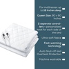 image:imageBeurer UWB70 Heated Mattress Pad Queen Dual Control Electric Mattress Cover with Separate FeetBody Heat Auto Shut Off 9 Warming Levels Overheat Protection and Soft Quilted Fabric 60quot x 80quot