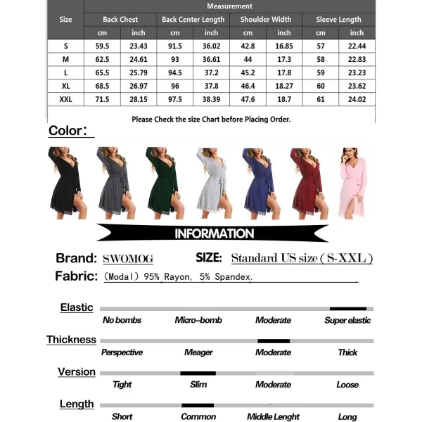 SWOMOG Womens Maternity Nursing Robe Pregnancy Hospital Breastfeeding Bathrobes 3 in 1 Labor Delivery NightgownsBlack