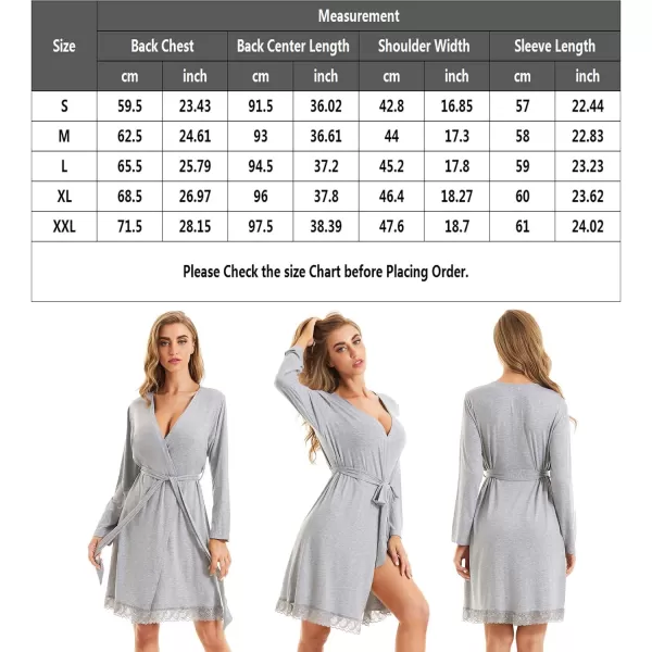 SWOMOG Womens Maternity Nursing Robe Pregnancy Hospital Breastfeeding Bathrobes 3 in 1 Labor Delivery NightgownsGray