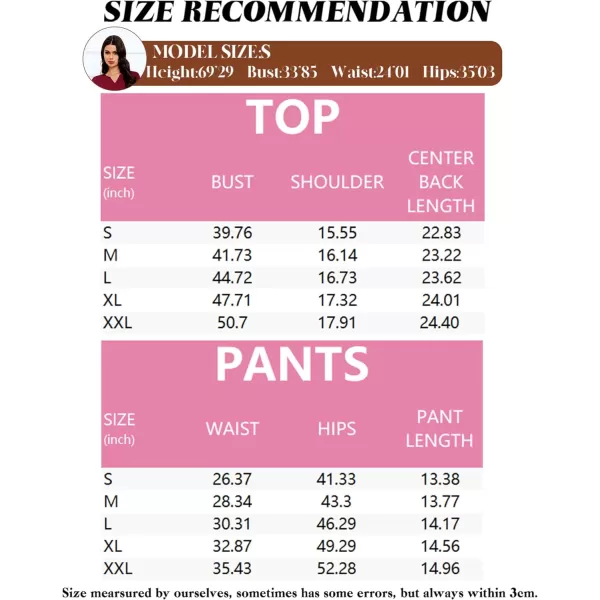 SWOMOG Women Pajama Set Button Down Short Sleeve Top and Shorts Waffle Knit Loungewear Sweatsuit 2 Piece Lounge SetWinered