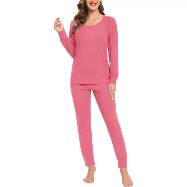 SWMOG Women Maternity amp Nursing Thermal Underwear Set Postpartum Pajamas Breastfeeding Long Sleeve Base Layer Pregnant PjsCoral